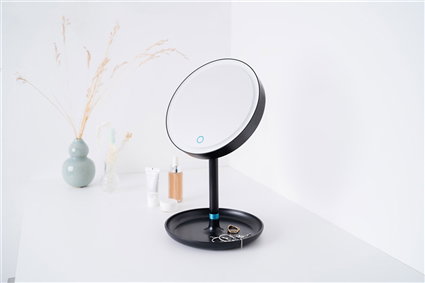 Beurer Miroir Cosmétique BS45LE Noir avec Lumière LED et Grossissement 5x Beurer Miroir Cosmétique BS45LE Noir avec Lumière LED et Grossissement 5x